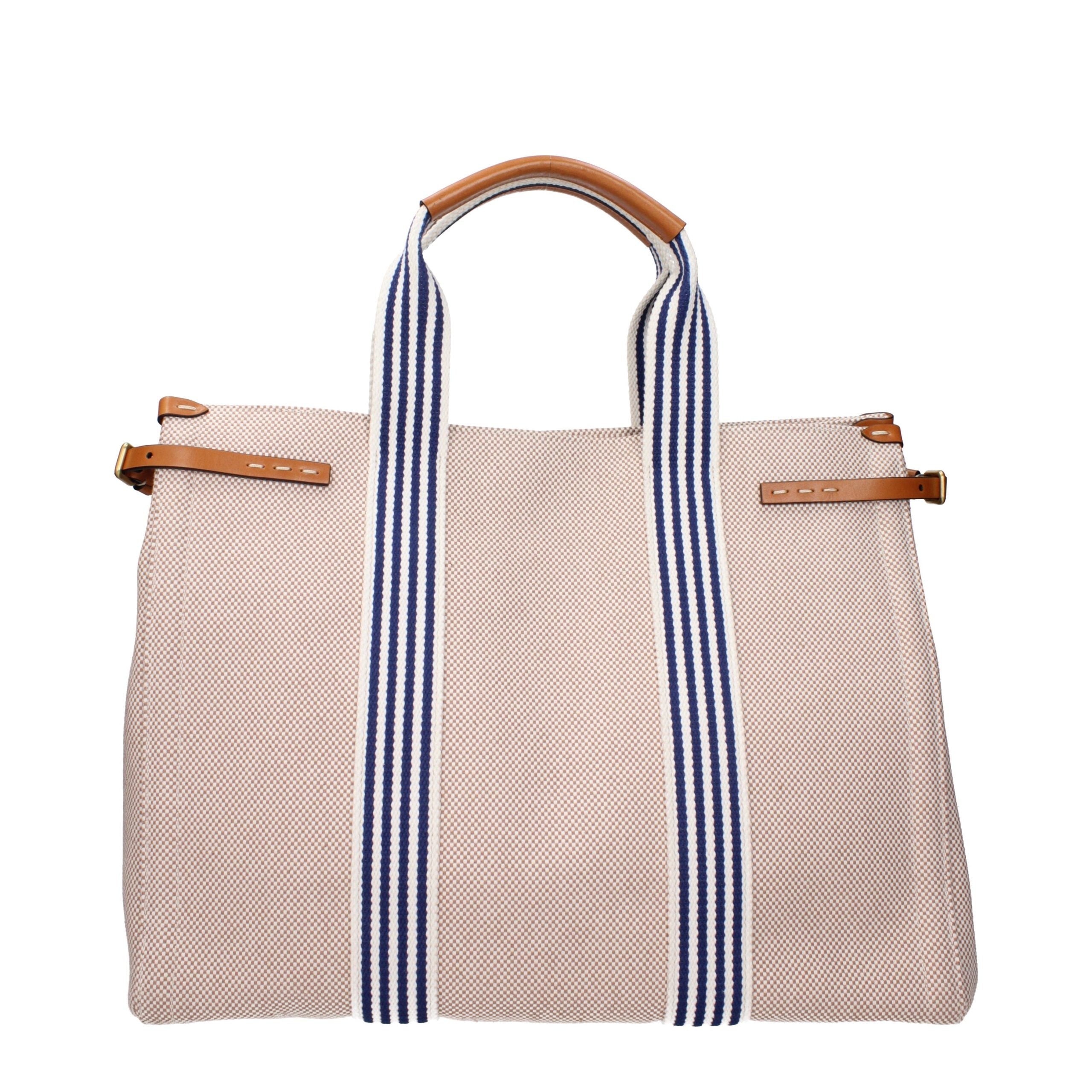 Beige Fabric Handbag Bag