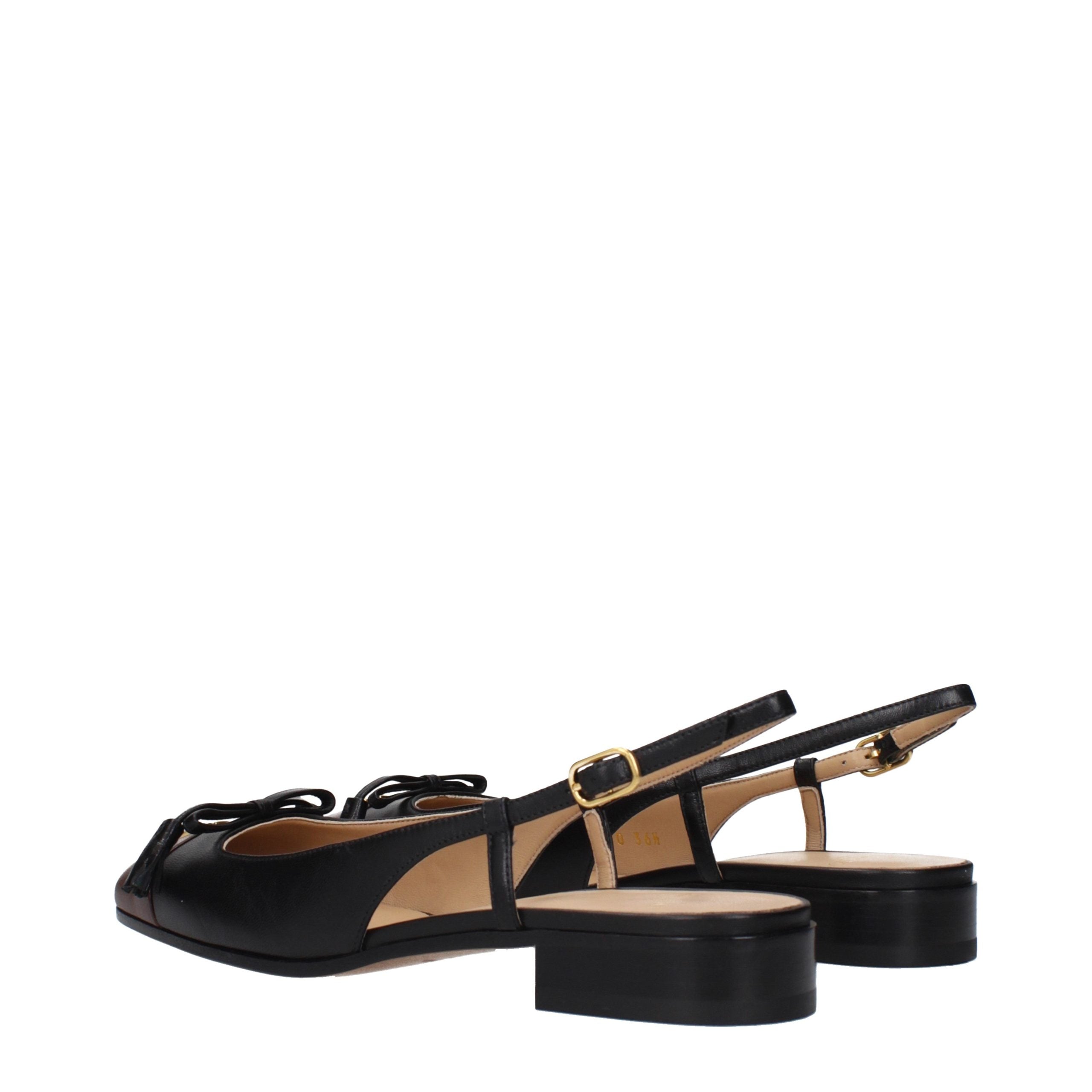 Valentino Garavani Leather flat in black — view 4