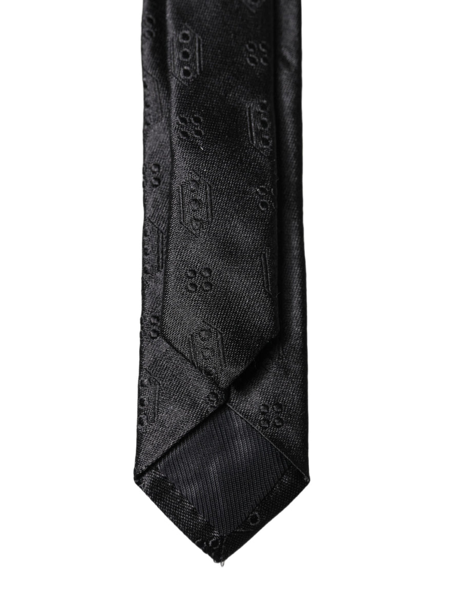 Dolce & Gabbana 100% Silk necktie in black
