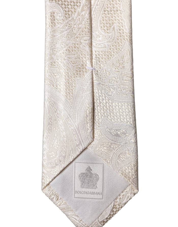 Dolce & Gabbana 100% Silk necktie in beige