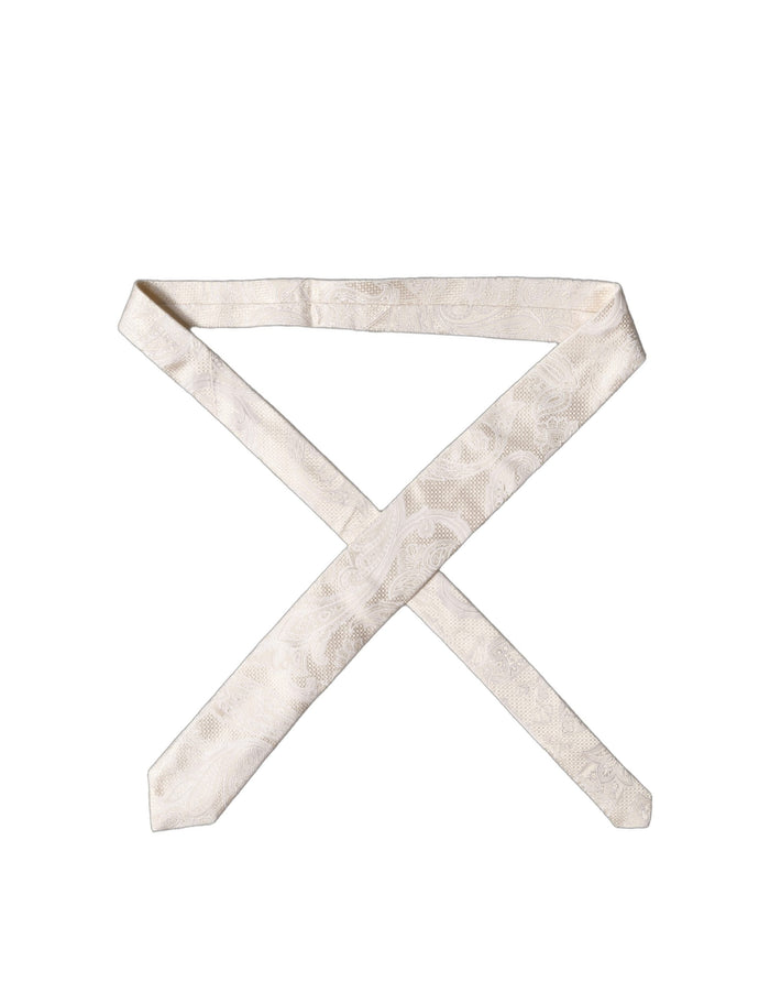 Dolce & Gabbana 100% Silk necktie in beige — view 2