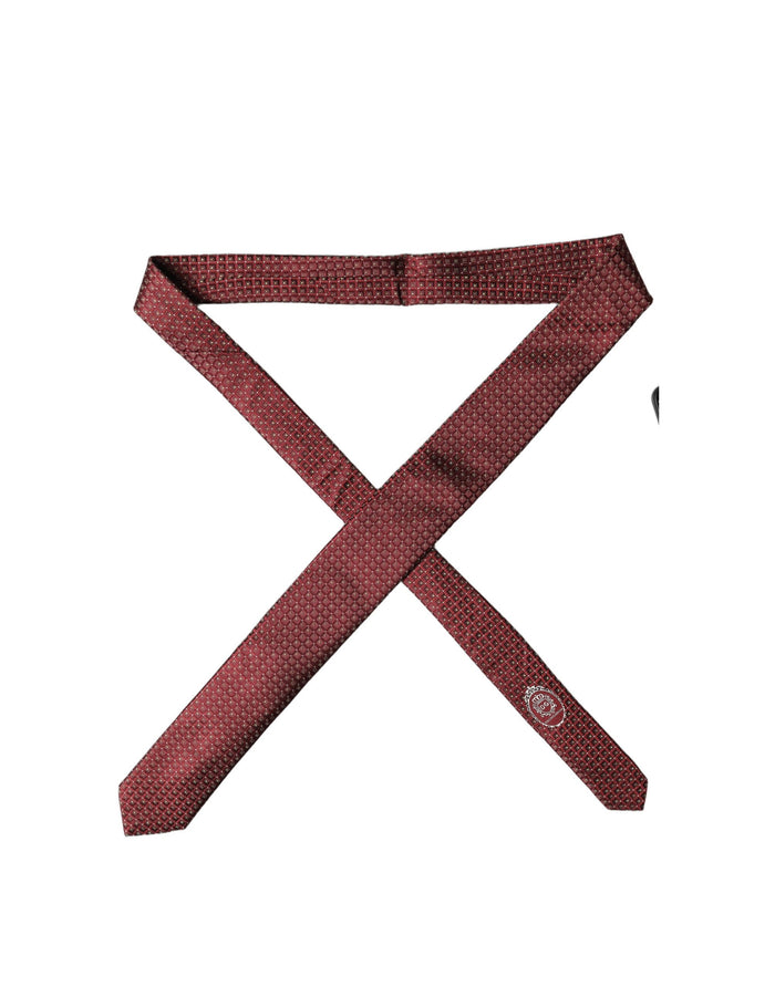 Dolce & Gabbana 100% Silk necktie in burgundy