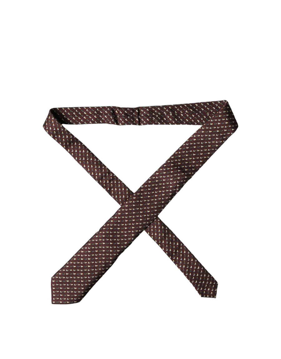 Dolce & Gabbana 100% Silk necktie in burgundy