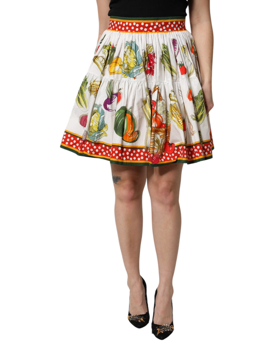 Dolce & Gabbana 100% Cotton skirt in white