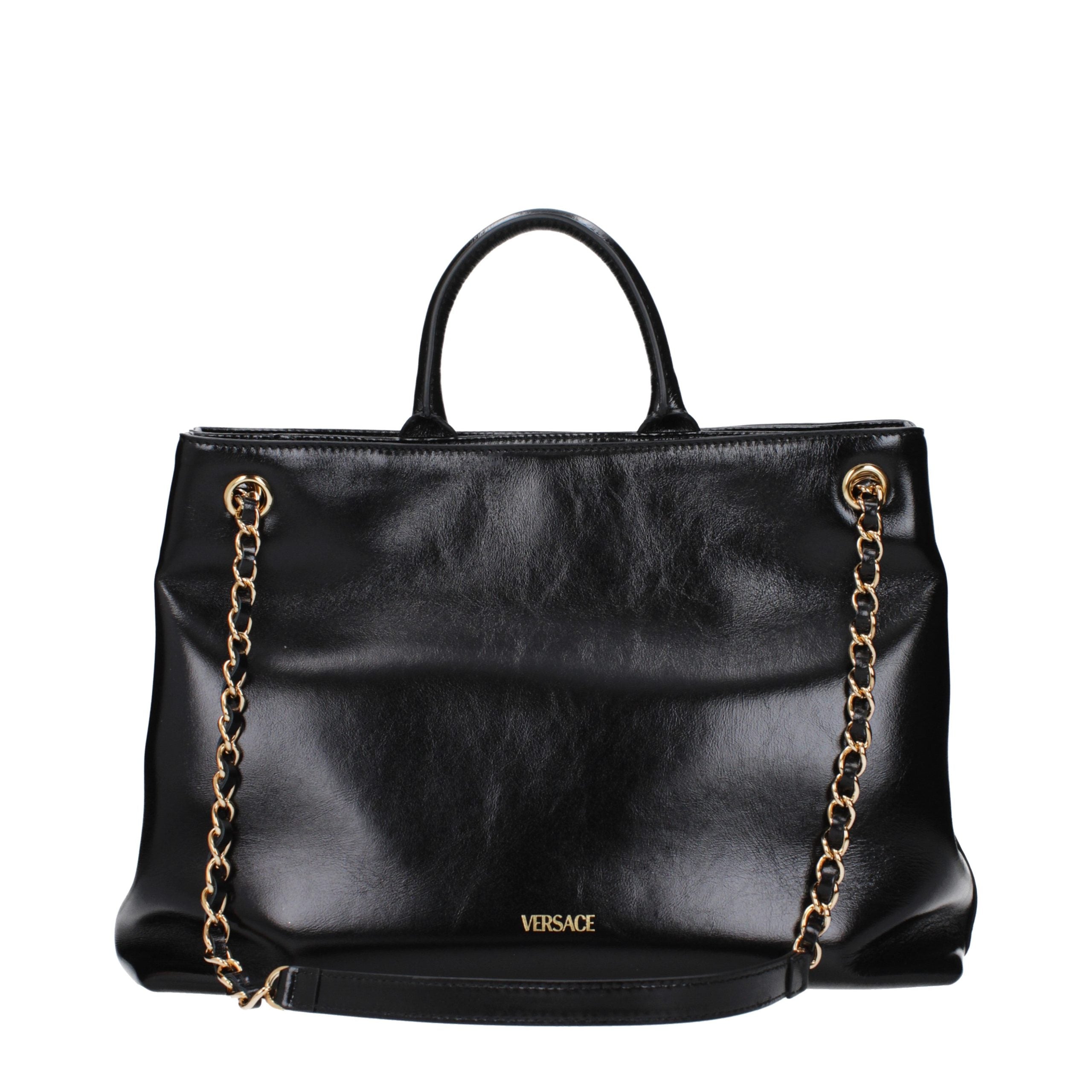 Black Leather Handbag Bag