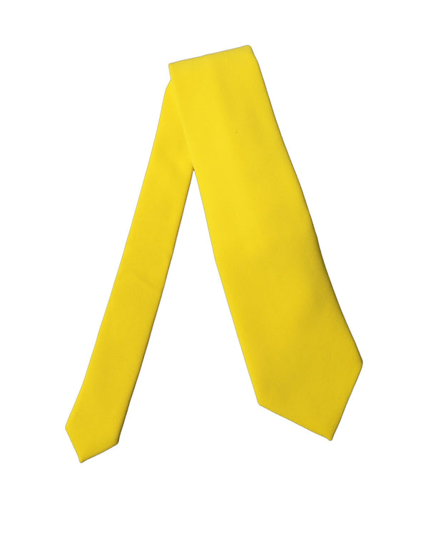 Dolce & Gabbana 80% Polyester necktie in yellow