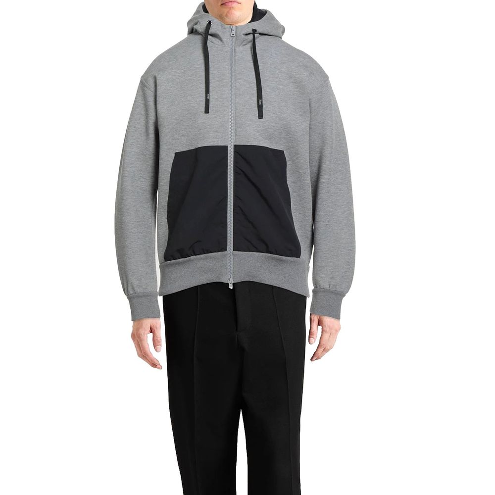 Herno 70% Cotton sweatshirt in gray — view 2