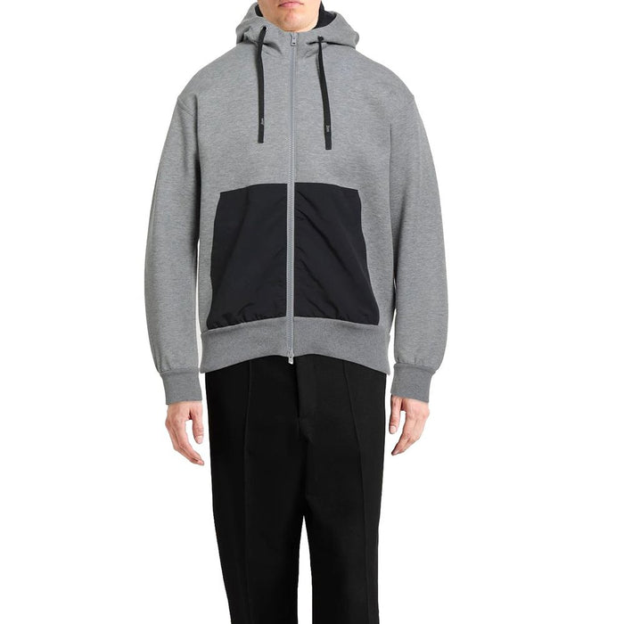 Herno 70% Cotton sweatshirt in gray — view 2