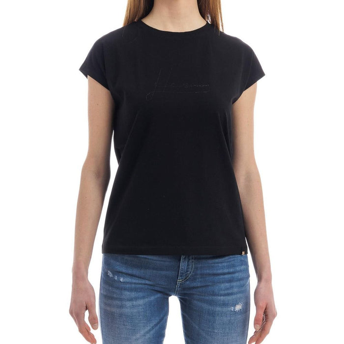 Herno 95% Cotton t-shirt in black — view 2