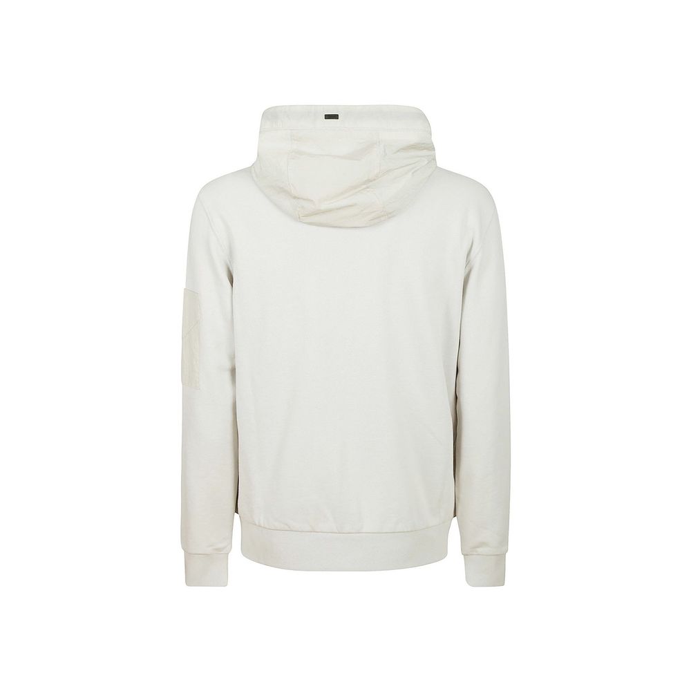 Herno 100% Cotton hoodie in white — view 2