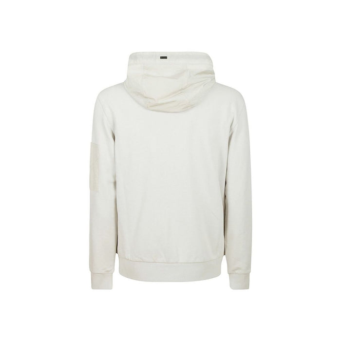 Herno 100% Cotton hoodie in white — view 2