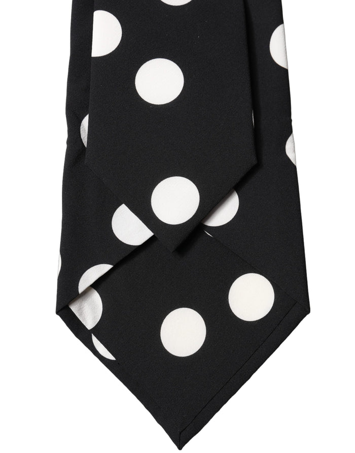 Dolce & Gabbana 100% Silk necktie in black — view 2