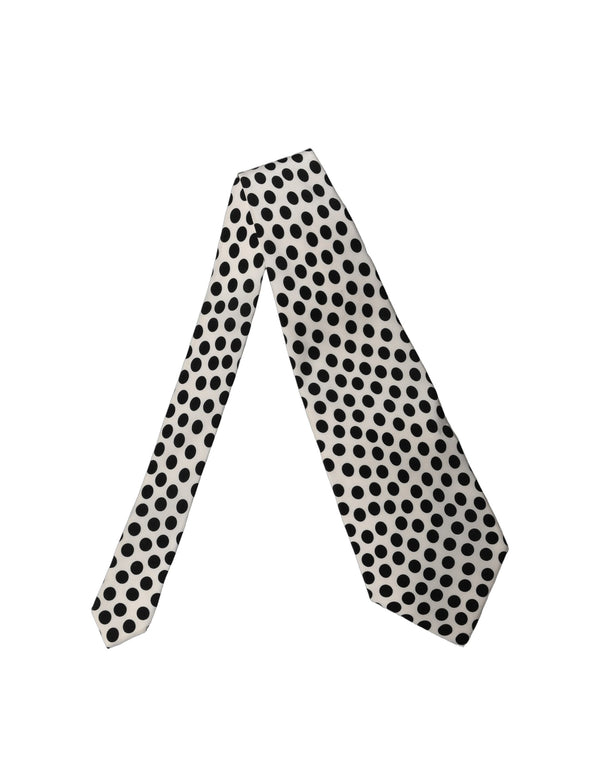 Dolce & Gabbana 100% Silk necktie in white