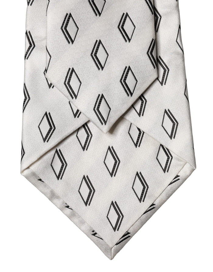 Dolce & Gabbana 100% Silk necktie in white — view 2