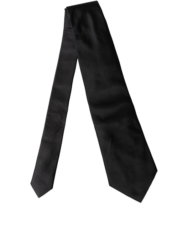 Dolce & Gabbana 100% Silk necktie in black