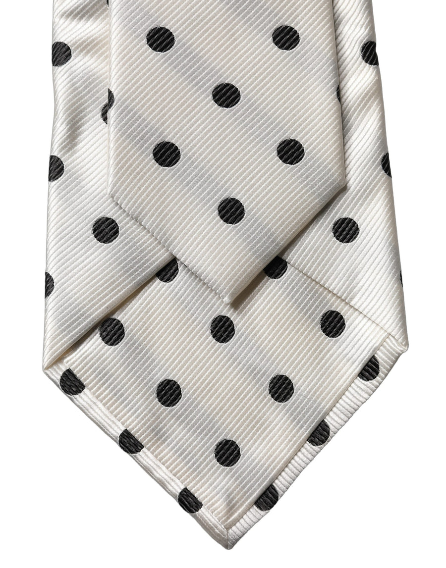 Dolce & Gabbana 100% Silk necktie in white