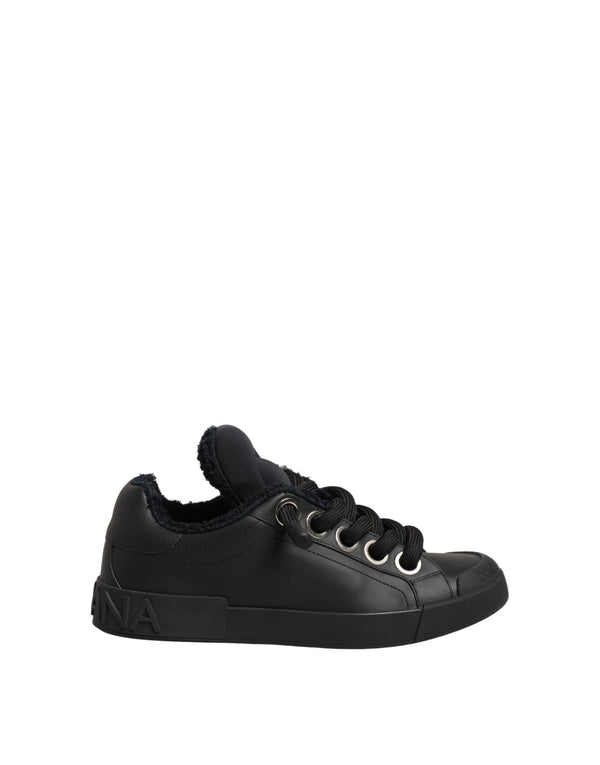 Dolce & Gabbana 85% Calf Leather sneaker in black
