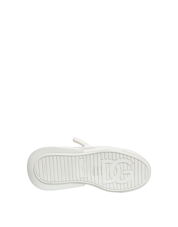 Dolce & Gabbana 74% Calf Leather sneaker in white