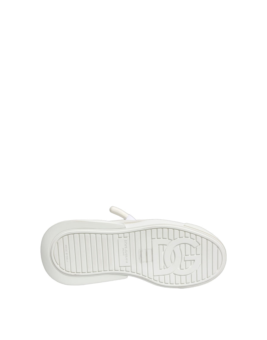 Dolce & Gabbana 74% Calf Leather sneaker in white