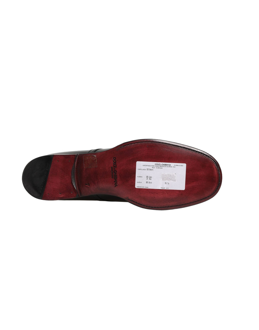 Dolce & Gabbana 100% Calfskin Leather derby shoe in black
