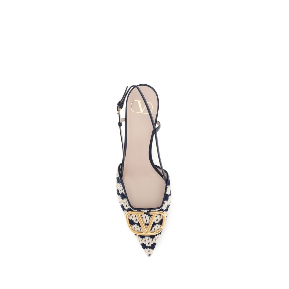 Valentino Garavani 100% Goatskin heel in black — view 4