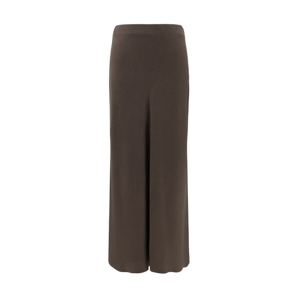 Brunello Cucinelli 61% Acetate 39% Viscose midi skirt in brown
