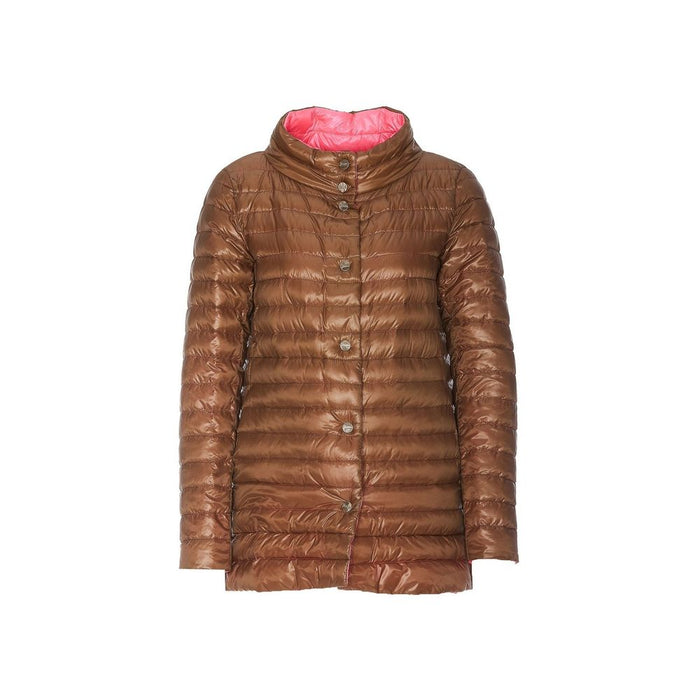 Herno 100% Polyamide; padding: 90/10 goose down and feathers down jacket in brown