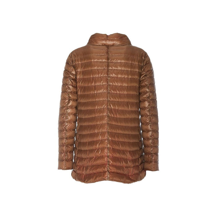 Herno 100% Polyamide; padding: 90/10 goose down and feathers down jacket in brown — view 2