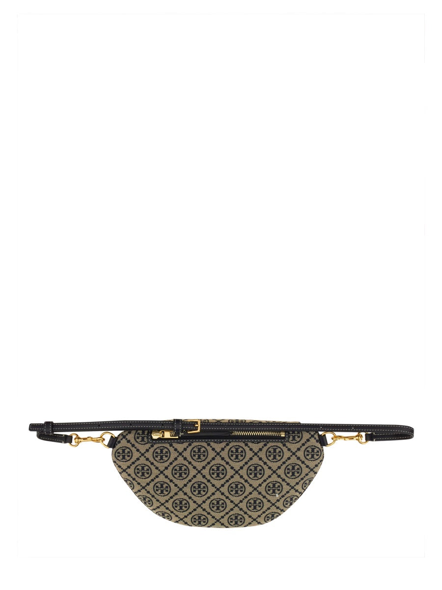 Belt Bag T Monogram Blue Cotton