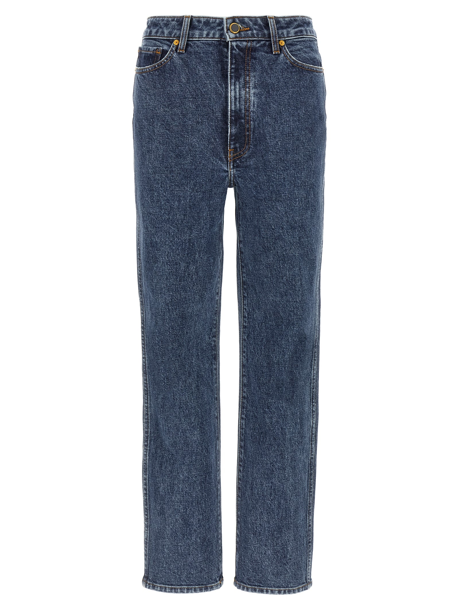 Abigail Jeans Blue Cotton Polyurethane