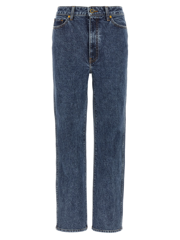 Abigail Jeans Blue Cotton Polyurethane