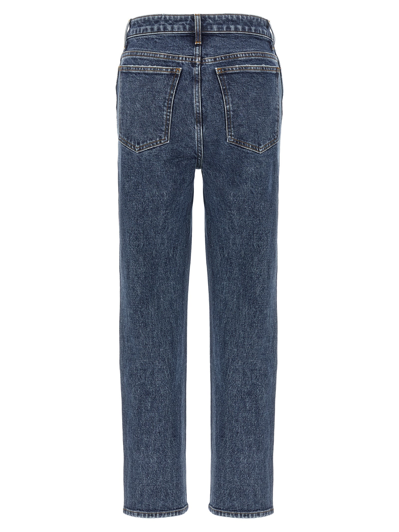 Abigail Jeans Blue Cotton Polyurethane