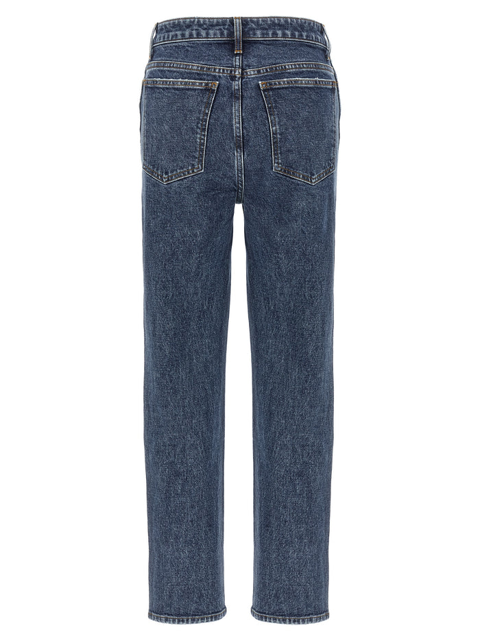 Abigail Jeans Blue Cotton Polyurethane