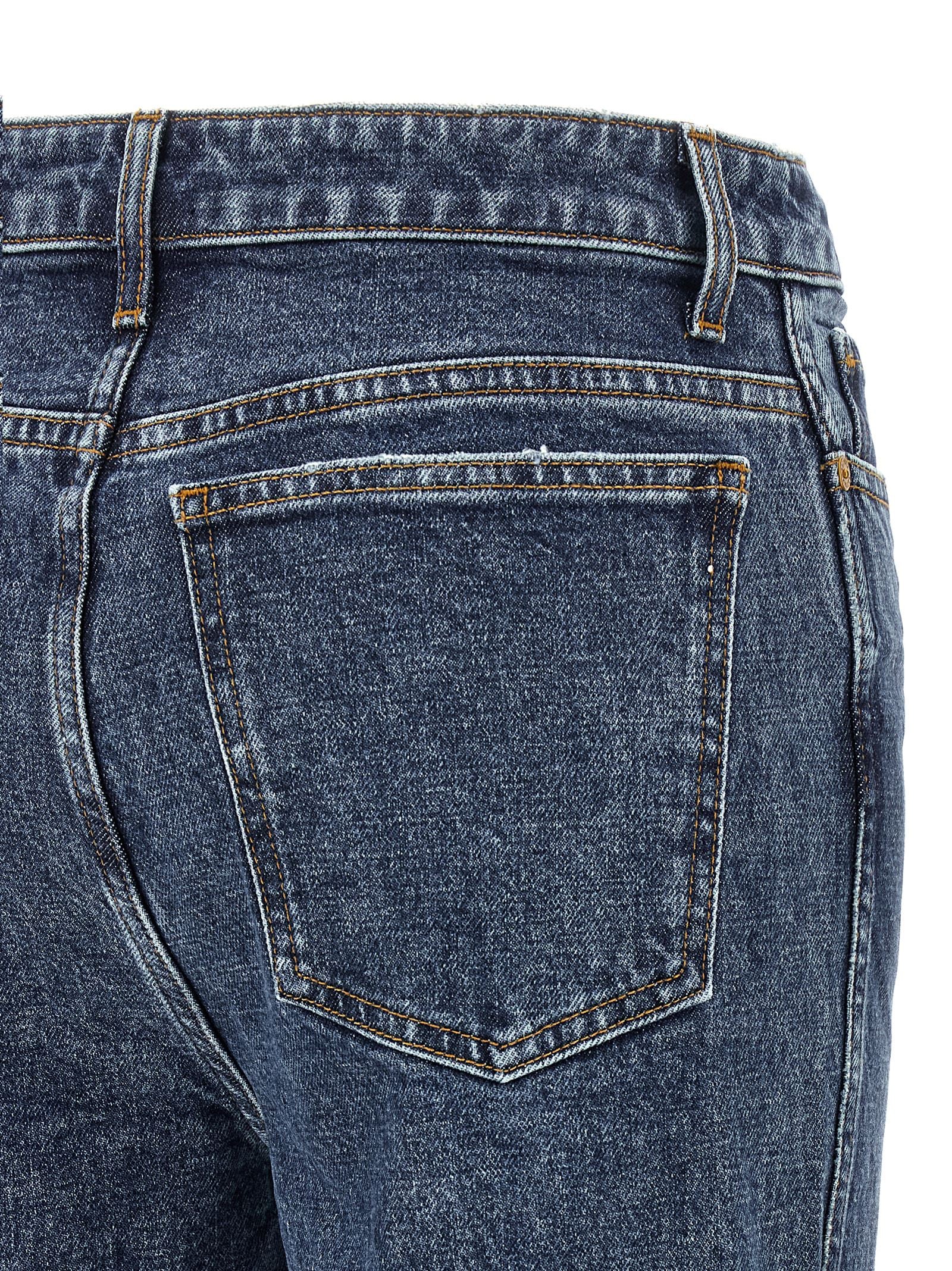 Abigail Jeans Blue Cotton Polyurethane
