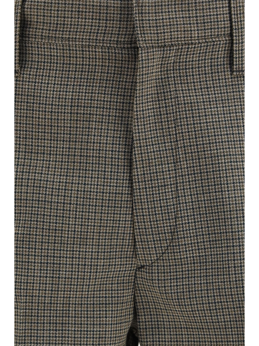 Tailored Wool Trousers Military Green Fleece (ovis Aries)