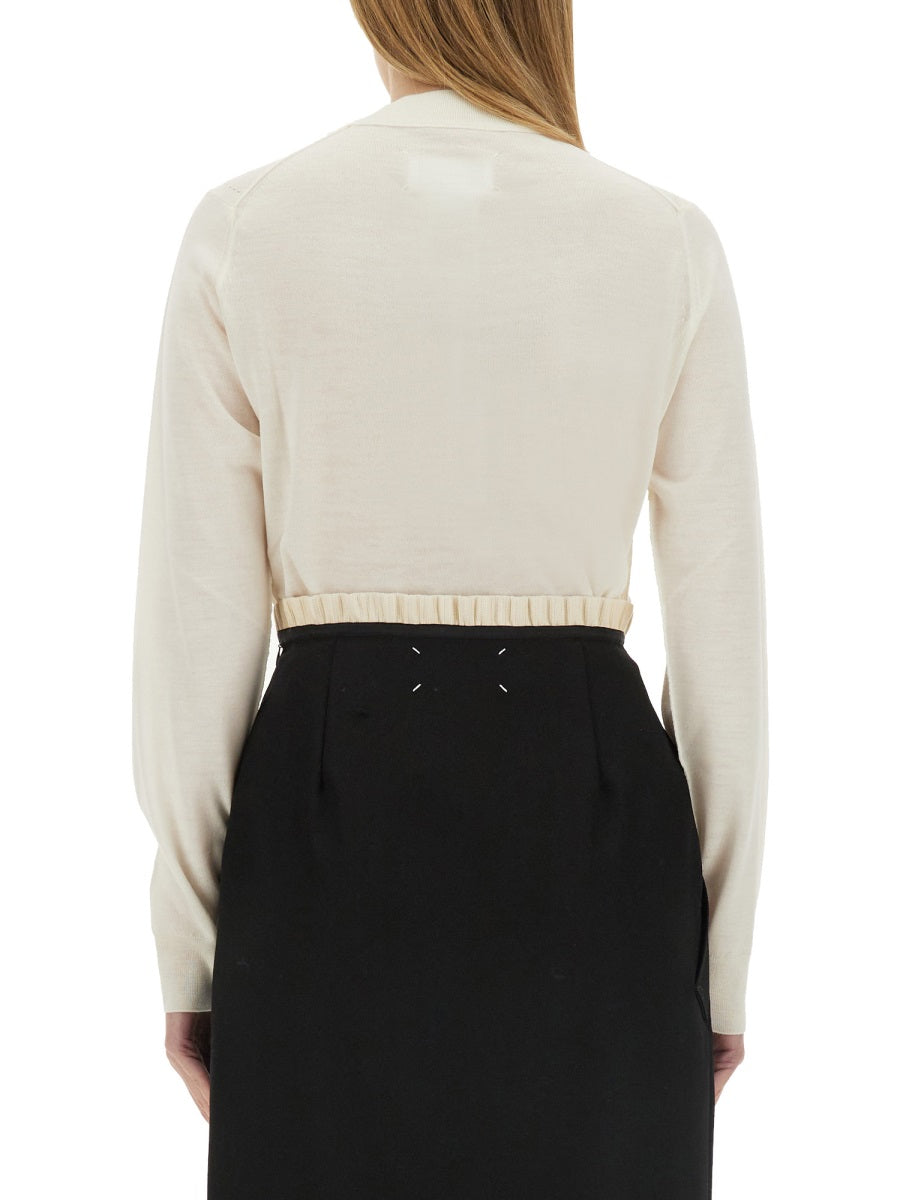 Wool Jersey Ivory Jumpers