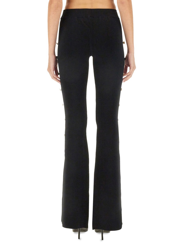 Cut Out Pants Black Fabric 1: Viscose Trousers