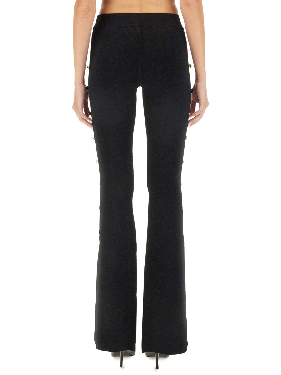 Cut Out Pants Black Fabric 1: Viscose Trousers
