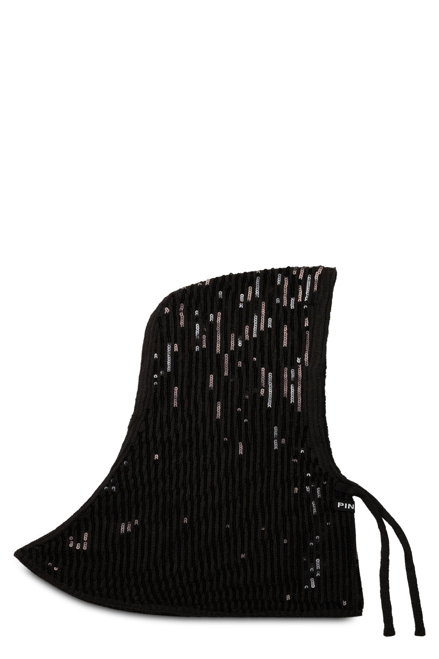 Headphones With Adjustable Straps Black Fabric Polyester Hat