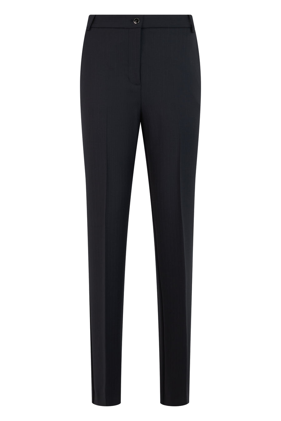Slim Trousers Dark Navy Polyester Skinny