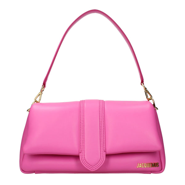 Jacquemus Leather shoulder bag in pink