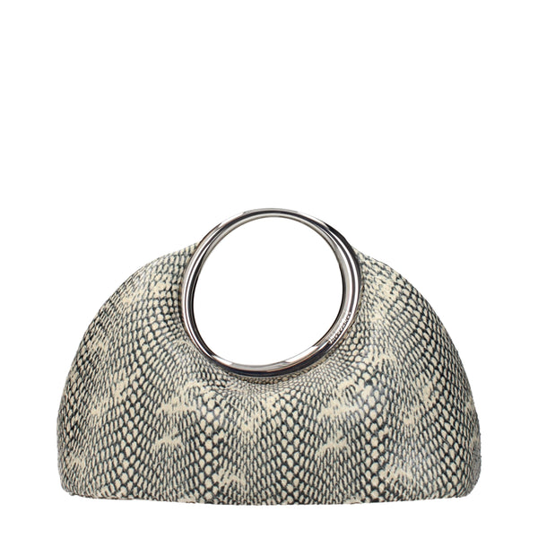 Jacquemus Leather top handle bag in beige