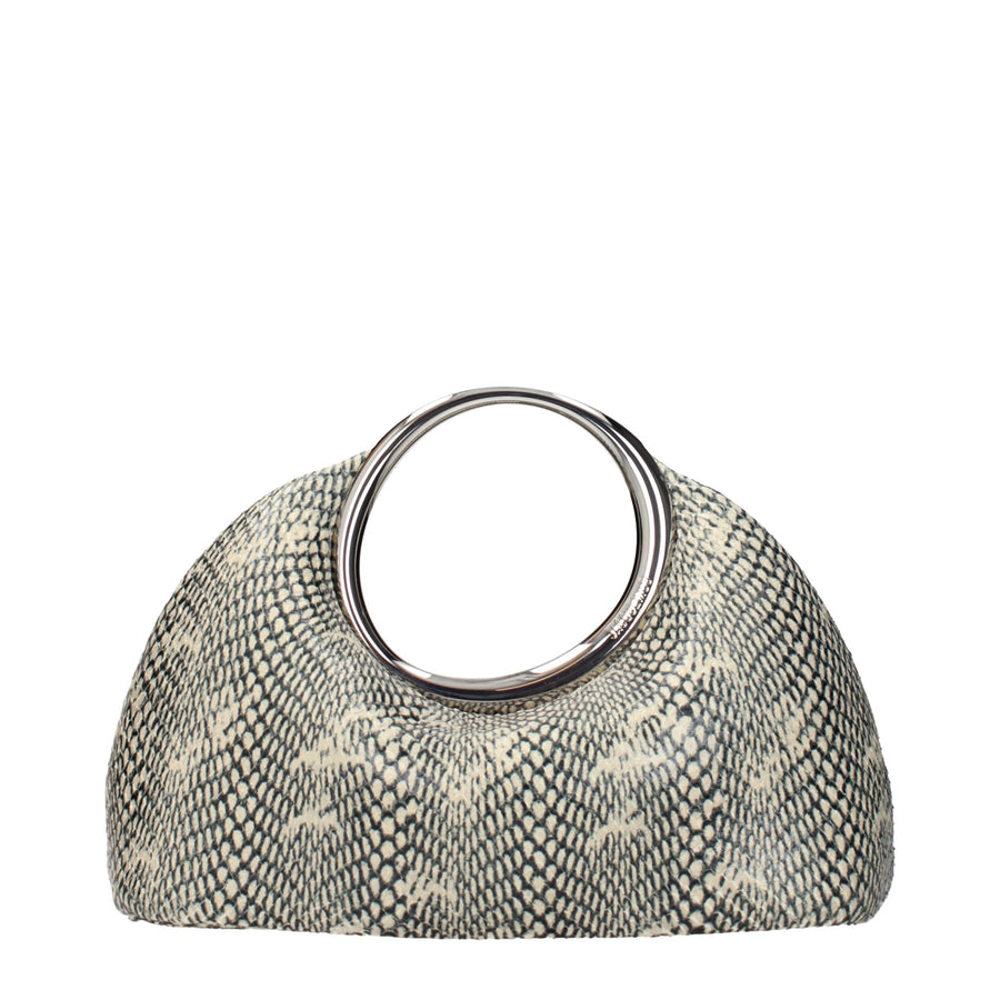 Jacquemus Leather top handle bag in beige