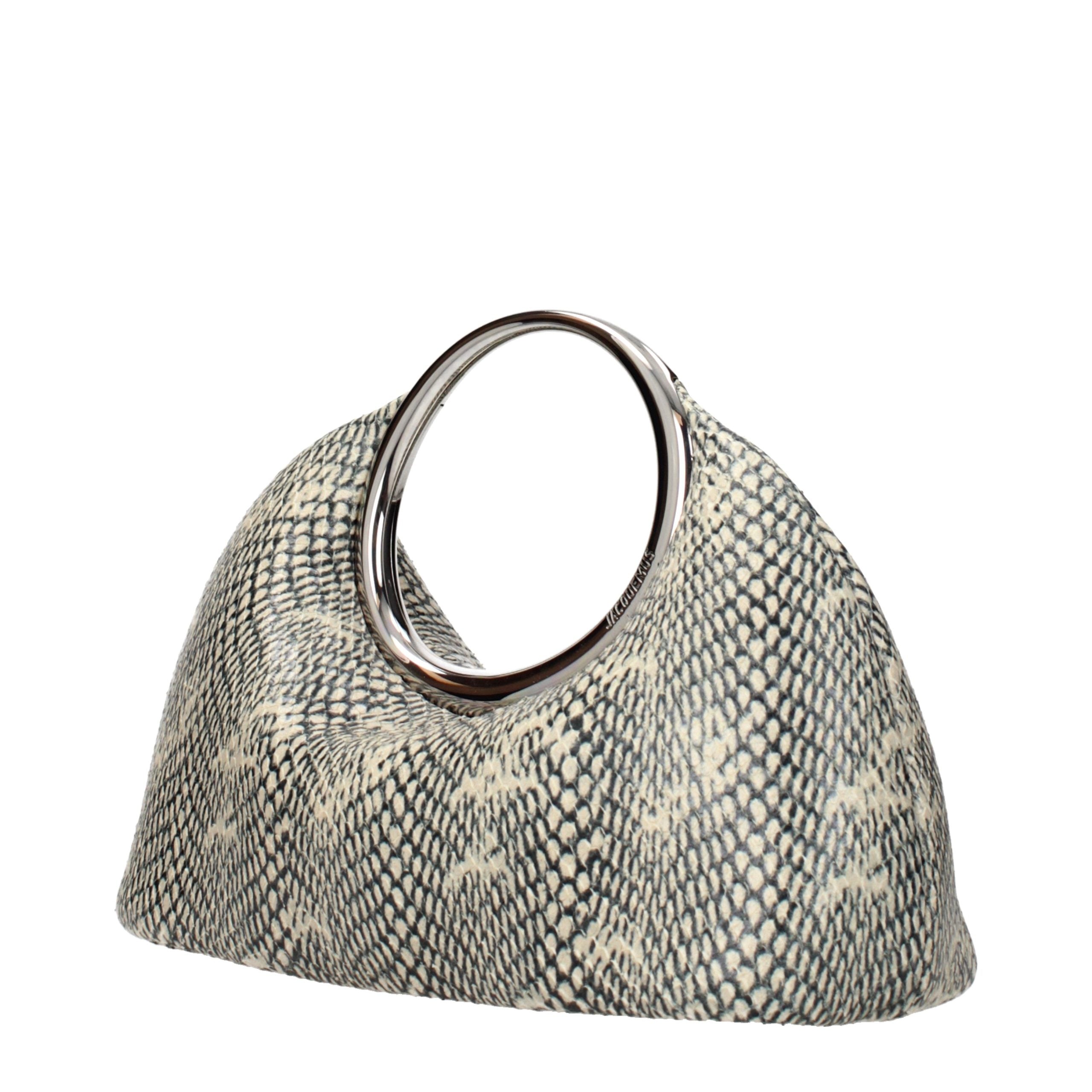 Beige Leather Handbag Bag