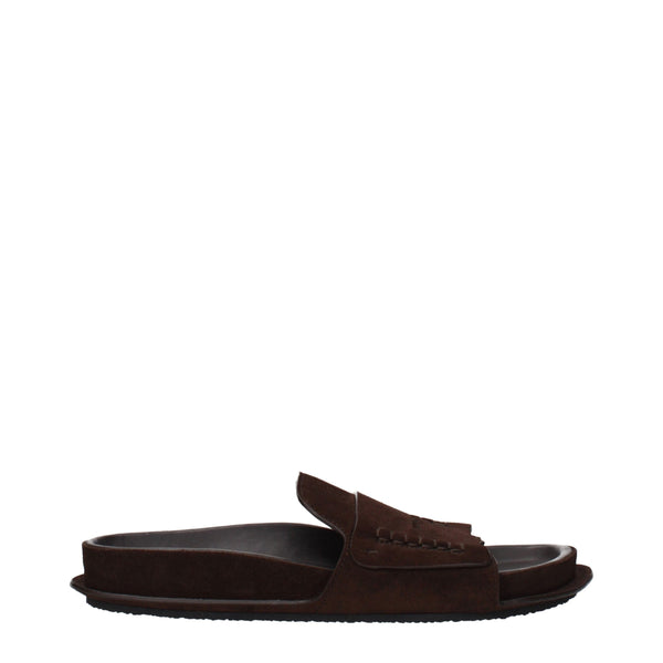 Jacquemus Suede slipper in brown