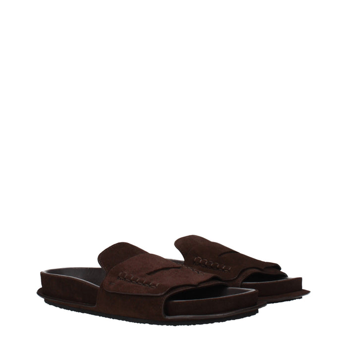Jacquemus Suede slipper in brown — view 2