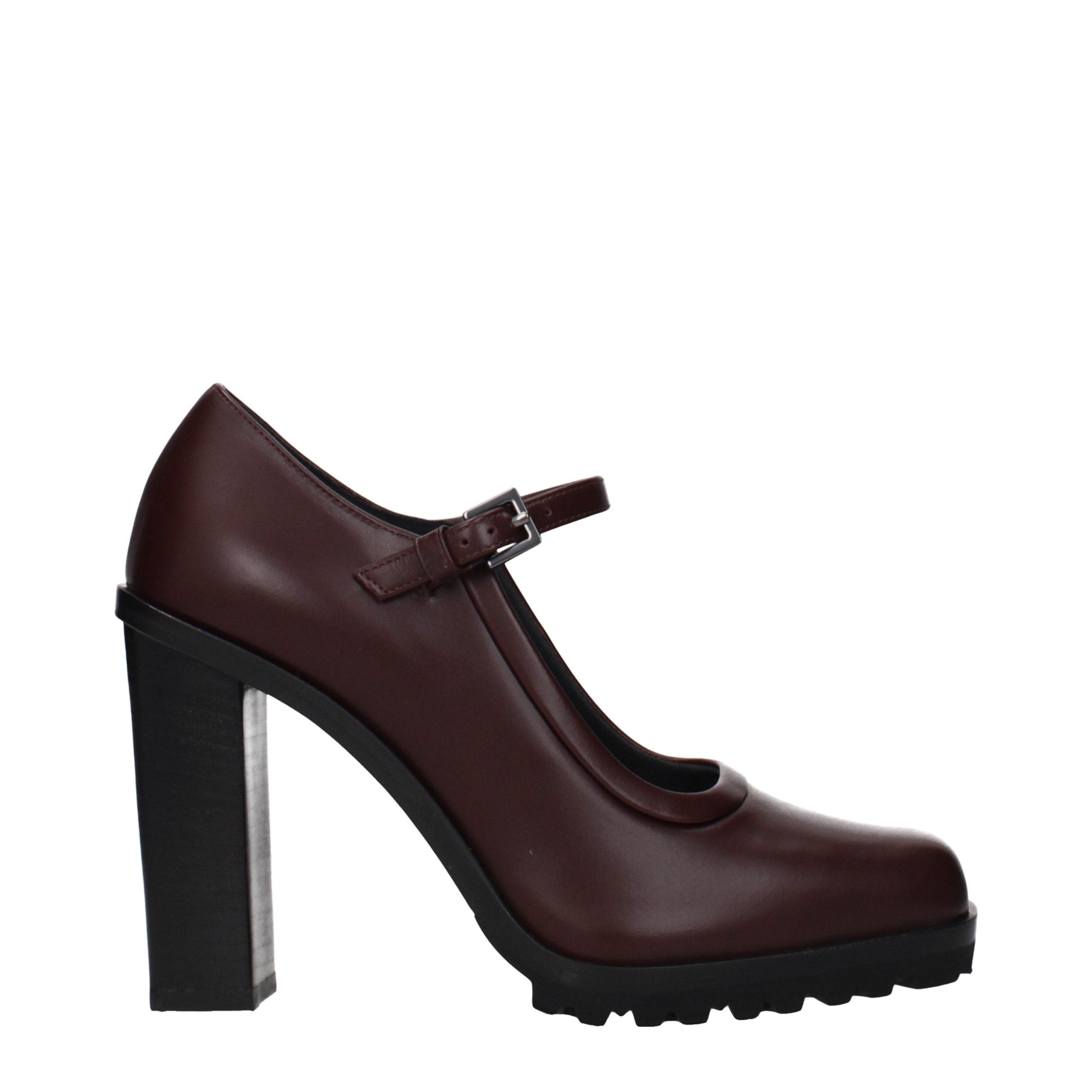 Max Mara Leather heel in brown