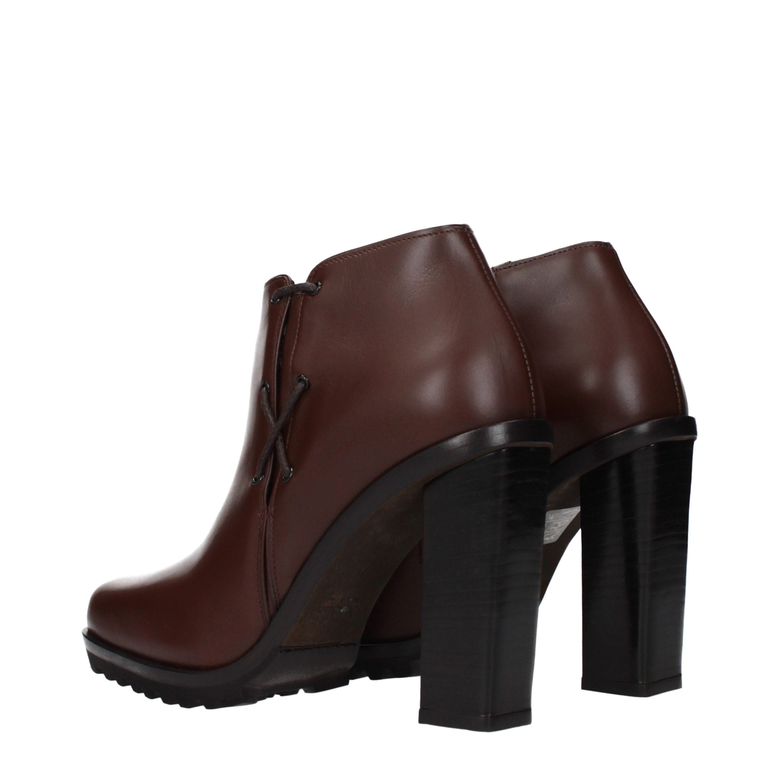Max Mara Leather ankle boot in brown — view 4