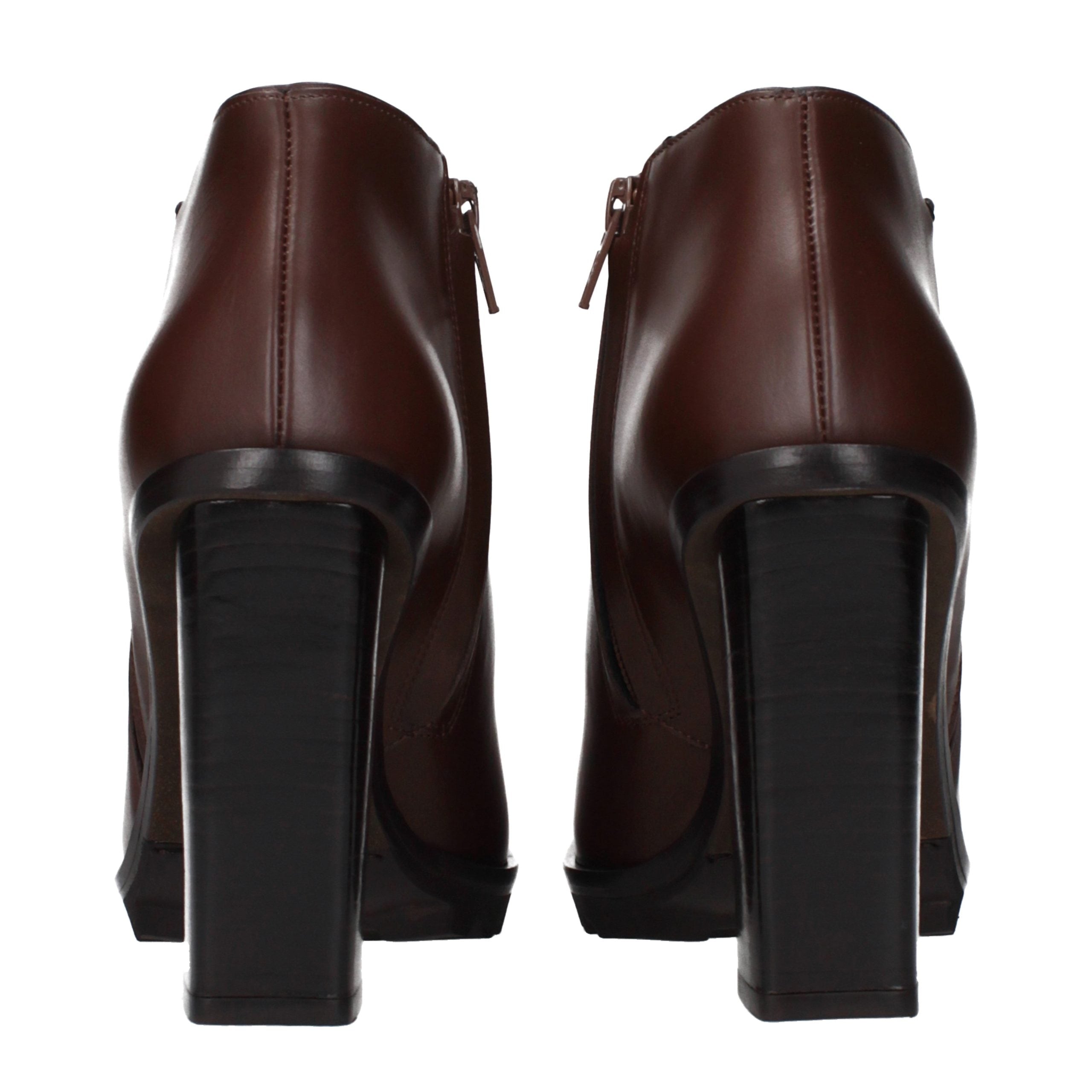 Max Mara Leather ankle boot in brown — view 5