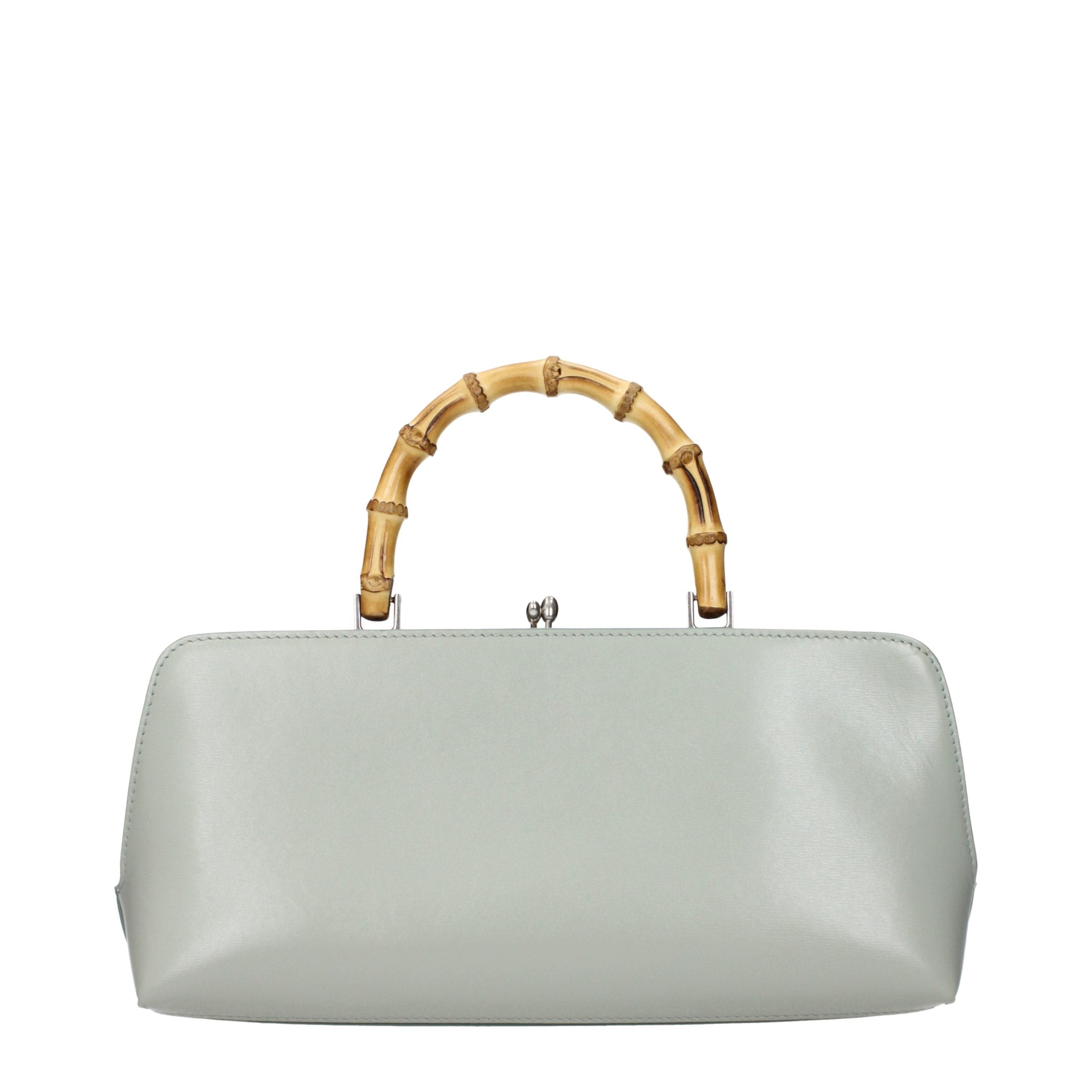 Green Leather Handbag Bag